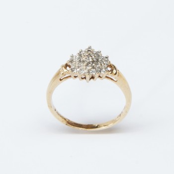 9ct Gold Diamond Ring